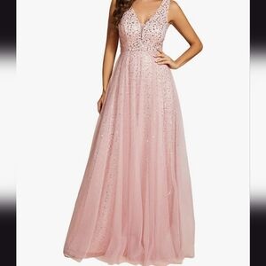 Sequin Dress in Peach